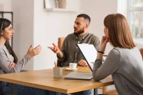 Image of couple access free mediation using family mediation voucher scheme Louth